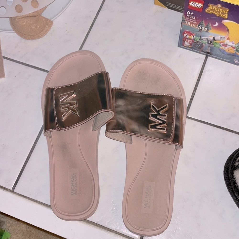 Michael Kors Women's Slide Sandals - rose gold